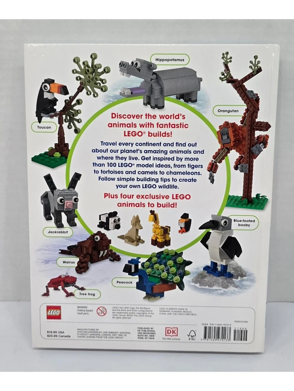 LEGO Animal Atlas Book with Four Exclusive LEGO Animal Builds